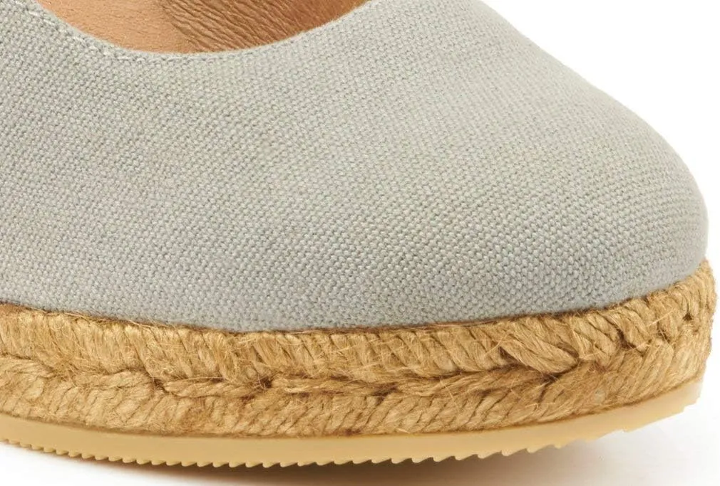 Viscata Marquesa Espadrille Canvas Wedges Spain Handmade 3  Heel Women's Pumps with Breathable Organic Cotton Canvas and 100% Natural Jute Midsole for All Occasions: Casual, Work, Party
