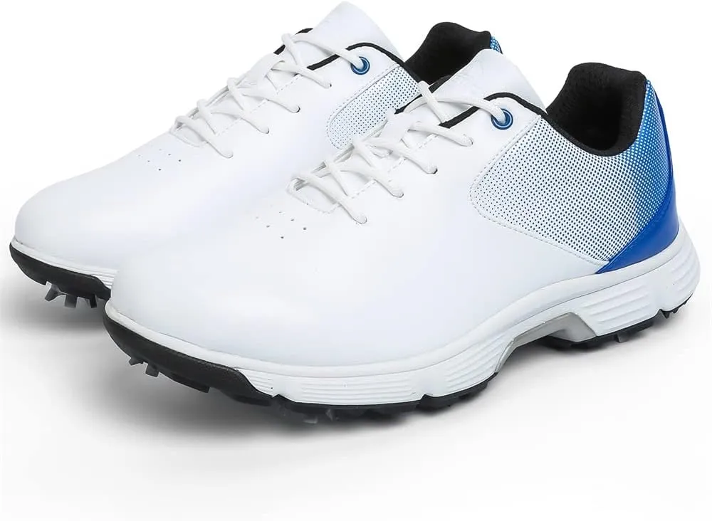 Waterproof Golf Shoes for Men Spikeless Outdoor Golf Sport Training Sneakers Classic Mens Golf Trainers Size 13 14 