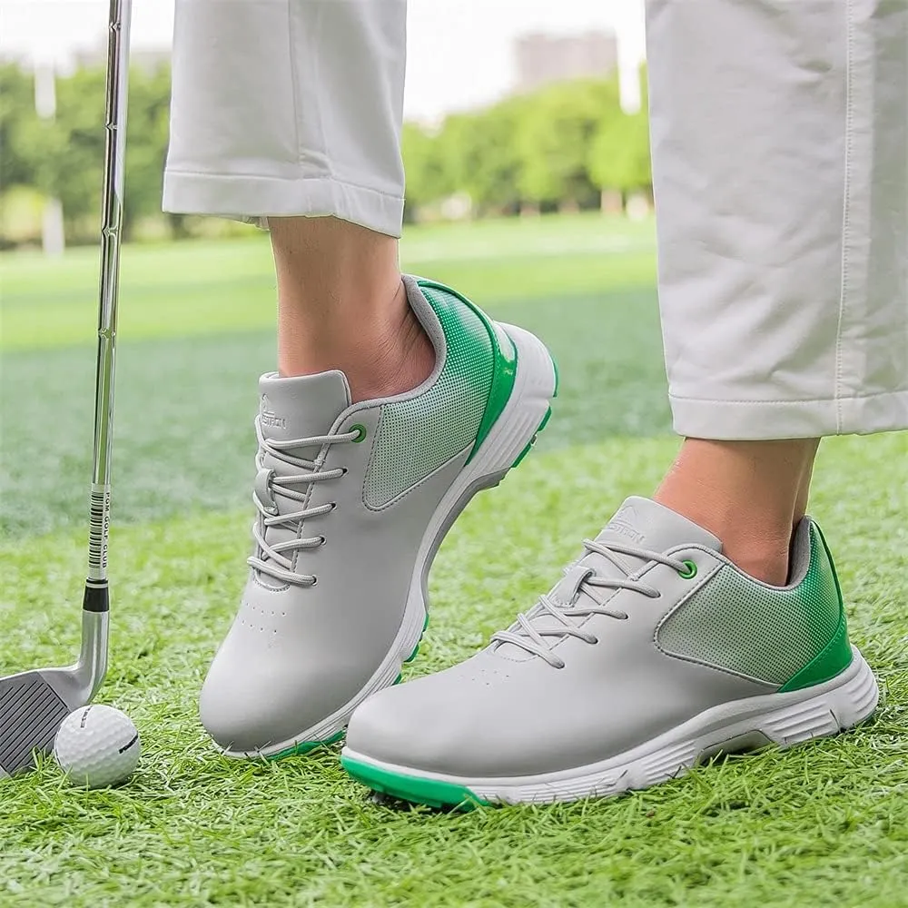 Waterproof Golf Shoes for Men Spikeless Outdoor Golf Sport Training Sneakers Classic Mens Golf Trainers Size 13 14 