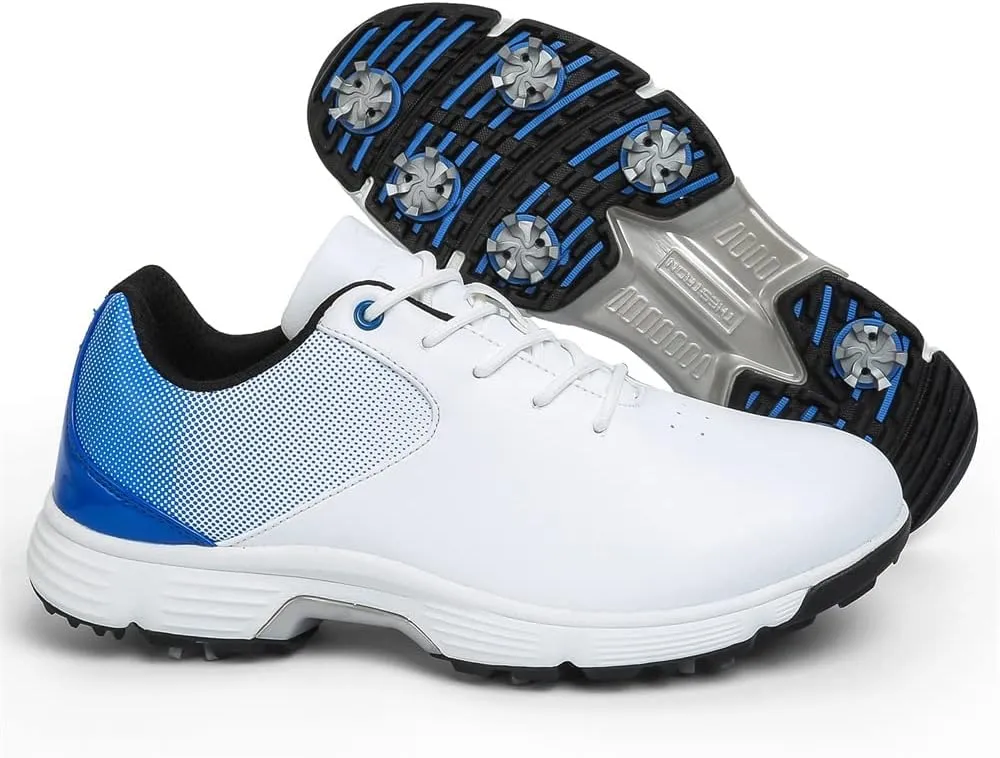 Waterproof Golf Shoes for Men Spikeless Outdoor Golf Sport Training Sneakers Classic Mens Golf Trainers Size 13 14 
