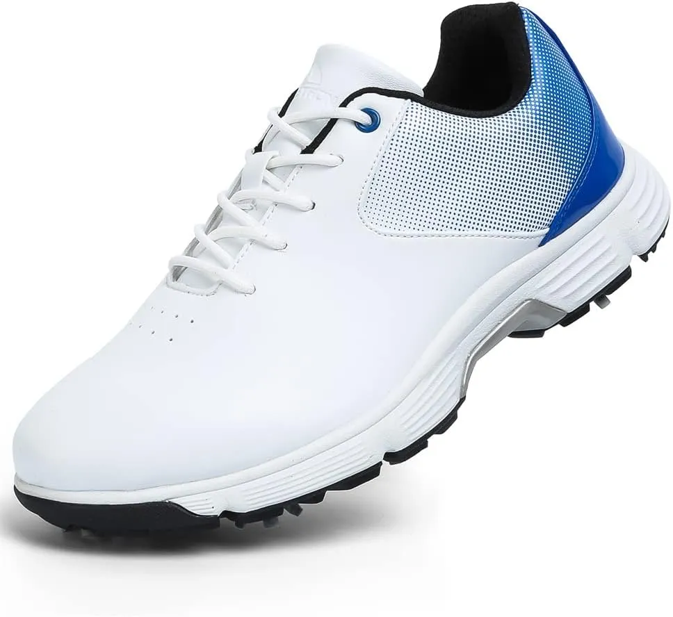 Waterproof Golf Shoes for Men Spikeless Outdoor Golf Sport Training Sneakers Classic Mens Golf Trainers Size 13 14 