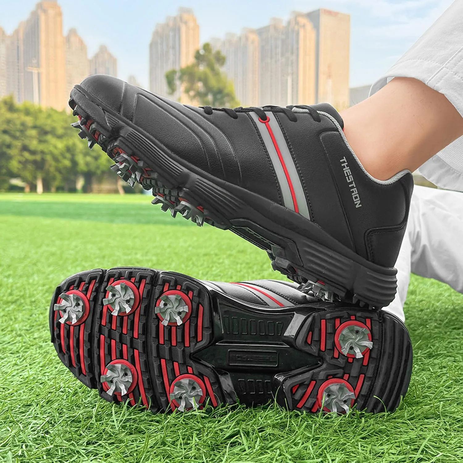 Waterproof Golf Shoes Men Spikes Golf Sneakers Male Outdoor Walking Footwears for Golfers