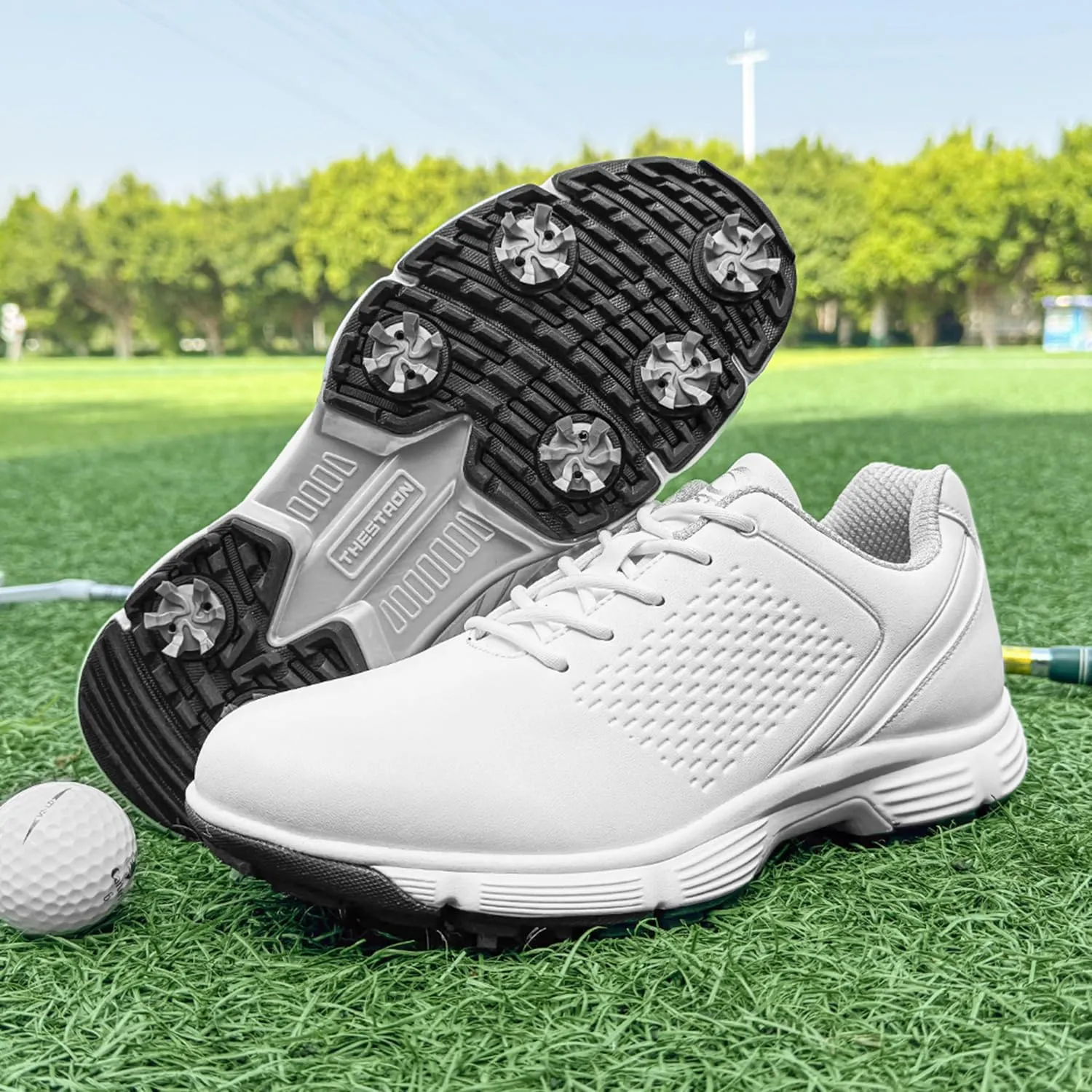 Waterproof Golf Shoes Men Spikes Golf Sneakers Male Outdoor Walking Footwears for Golfers