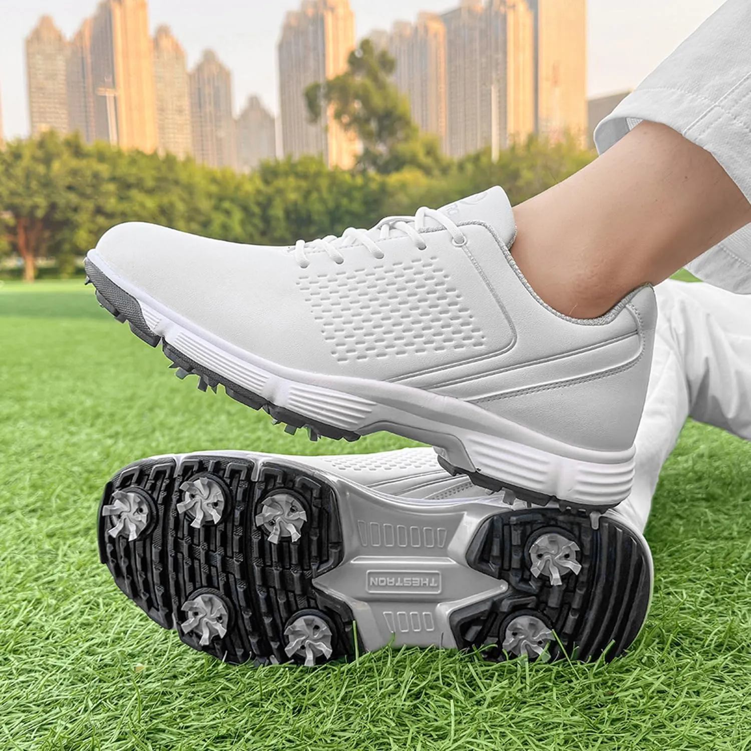 Waterproof Golf Shoes Men Spikes Golf Sneakers Male Outdoor Walking Footwears for Golfers