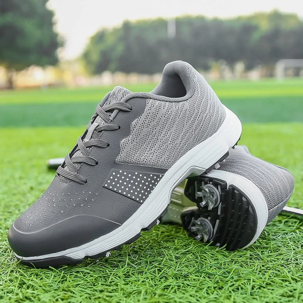 Waterproof Professional Golf Shoes Men Spikes Golf Sneakers Male Outdoor Anti Slip Walking Footwears
