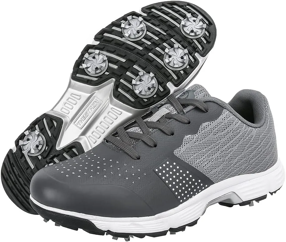 Waterproof Professional Golf Shoes Men Spikes Golf Sneakers Male Outdoor Anti Slip Walking Footwears