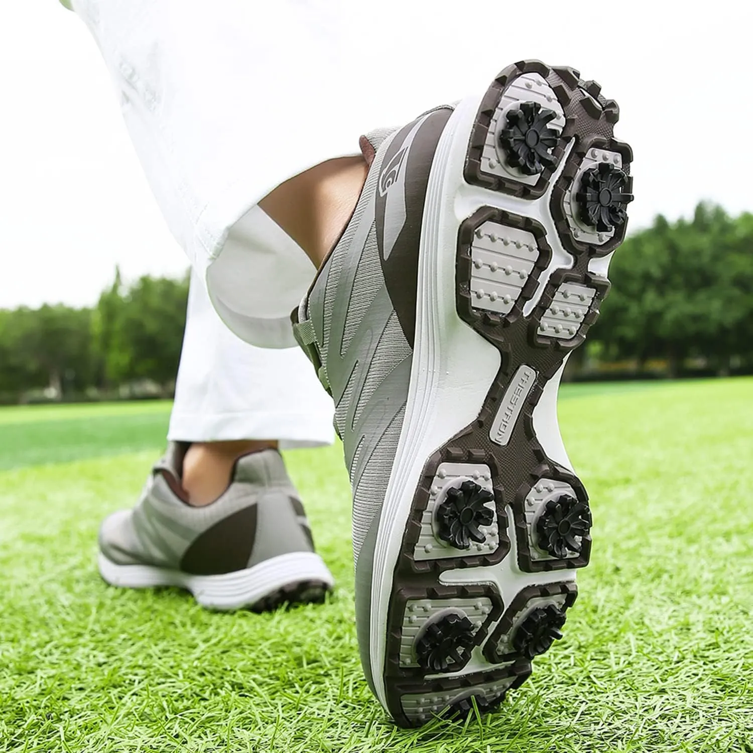 Waterproof Professional Golf Shoes Men Spikes Golf Sneakers Male Outdoor Anti Slip Walking Footwears