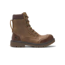 Whitman 8-Inch Waterproof Composite-Toe Work Boot Full Grain Medium Brown