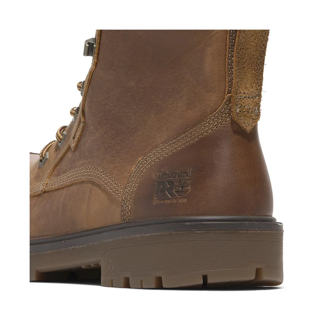 Whitman 8-Inch Waterproof Composite-Toe Work Boot Full Grain Medium Brown