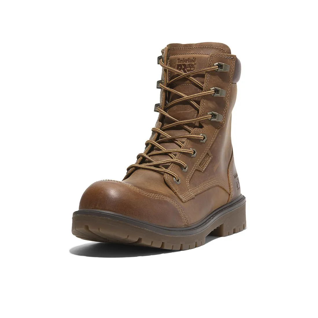 Whitman 8-Inch Waterproof Composite-Toe Work Boot Full Grain Medium Brown