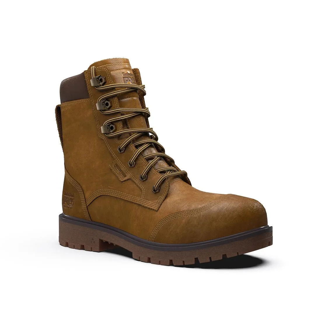 Whitman 8-Inch Waterproof Composite-Toe Work Boot Full Grain Medium Brown