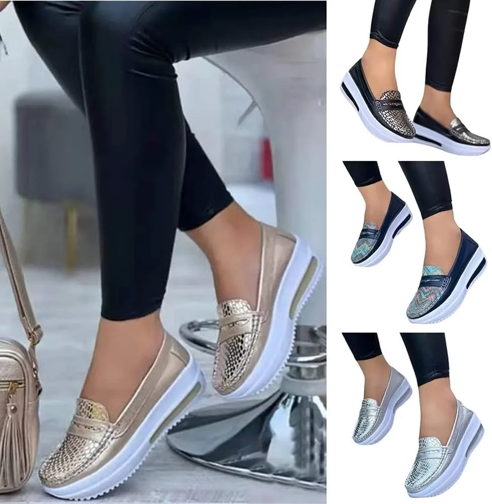Women Platform Sneakers, VALINK High Hidden Heel Wedge Walking Shoes Summer Peep Toe High Heel Wedge Platform Sandals