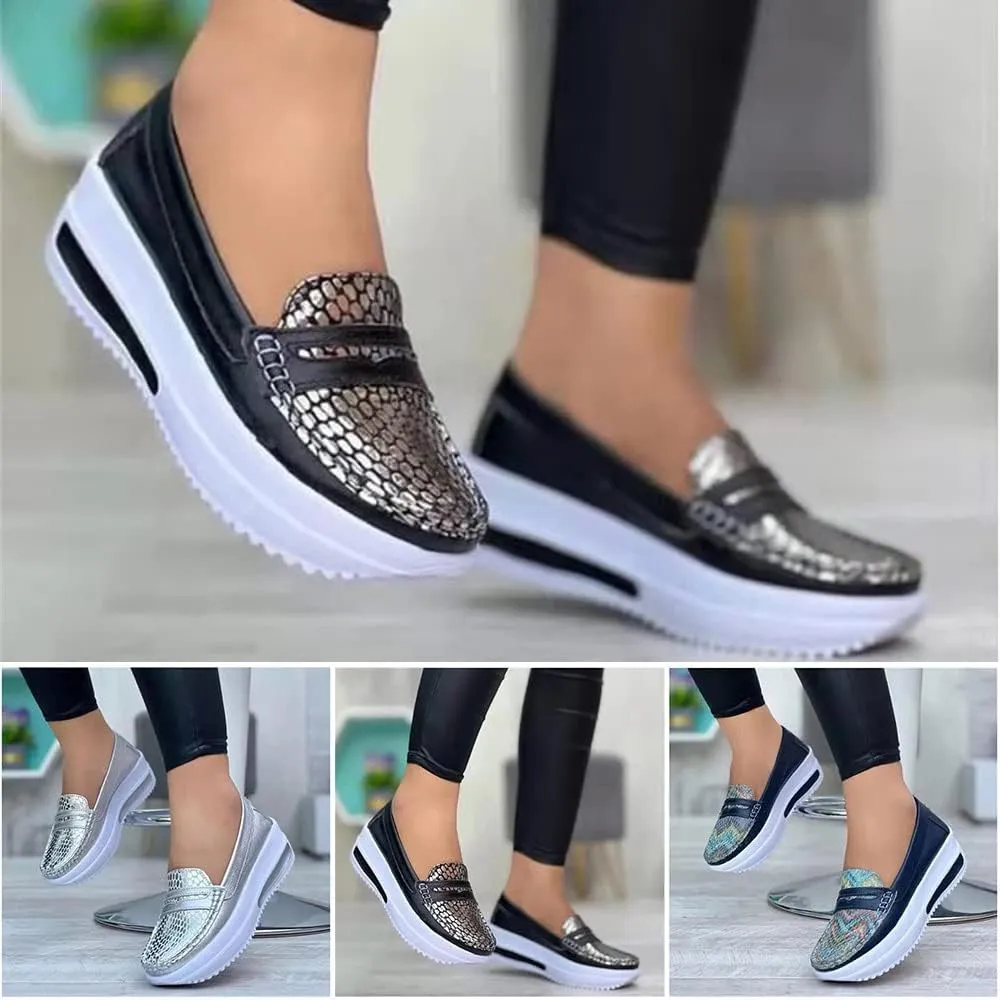 Women Platform Sneakers, VALINK High Hidden Heel Wedge Walking Shoes Summer Peep Toe High Heel Wedge Platform Sandals
