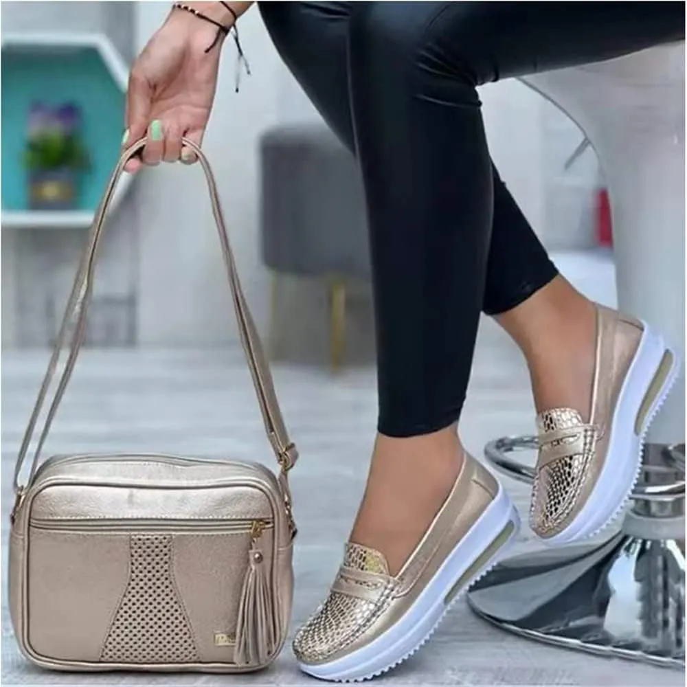 Women Platform Sneakers, VALINK High Hidden Heel Wedge Walking Shoes Summer Peep Toe High Heel Wedge Platform Sandals