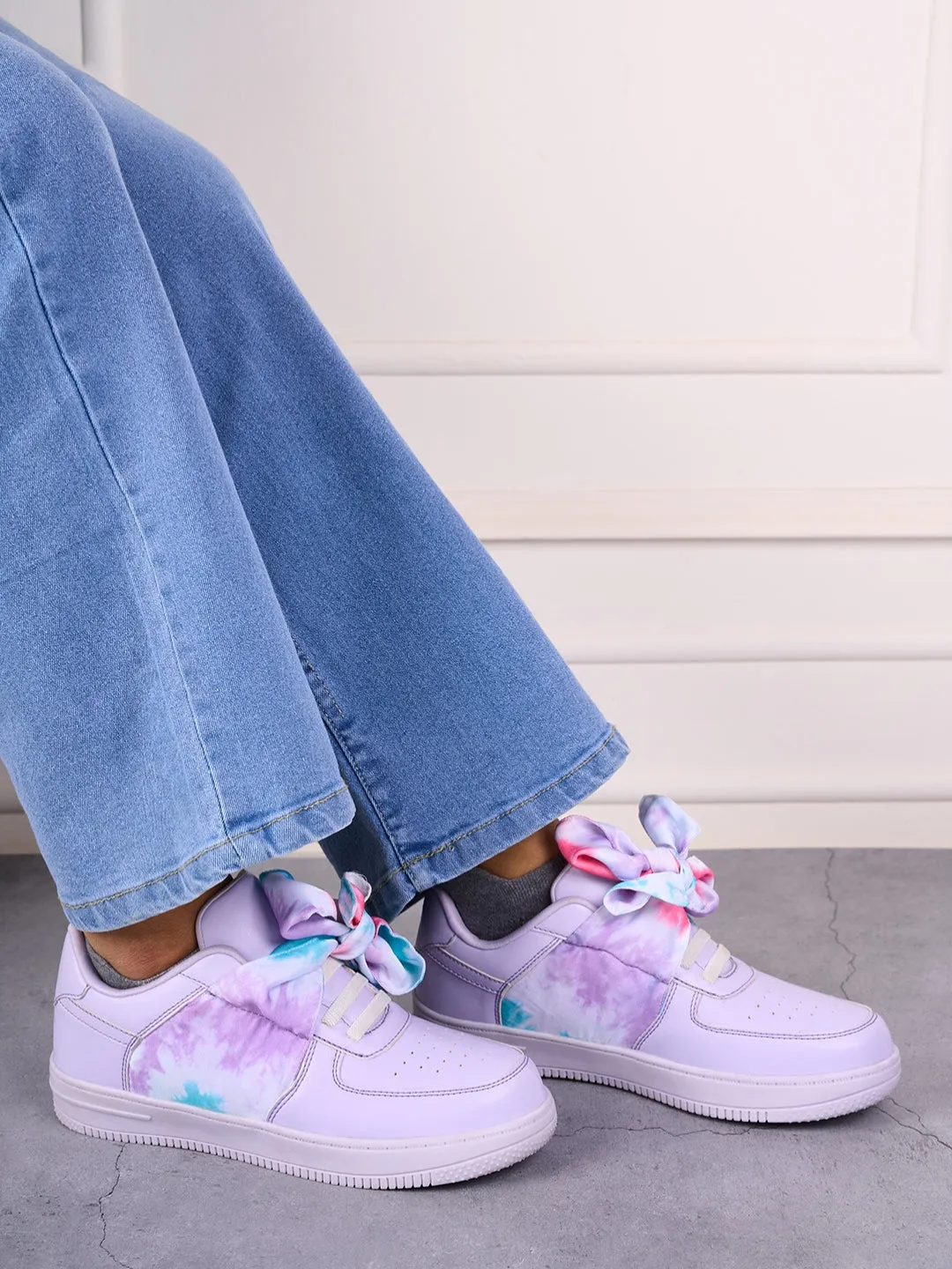 Women's Lilac Fashion Sneakers (IU1016)